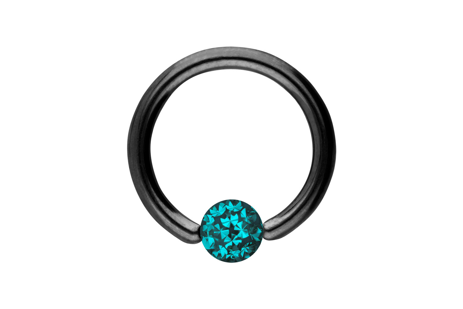 Chirurgenstahl Klemmkugelring Piercing EPOXY-KUGEL